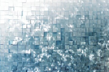 Blue background of 3d cubes creating an abstract pattern, perfect for projects related to...
