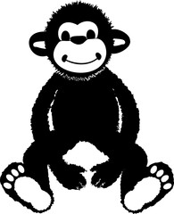 stuffed monkey cut out