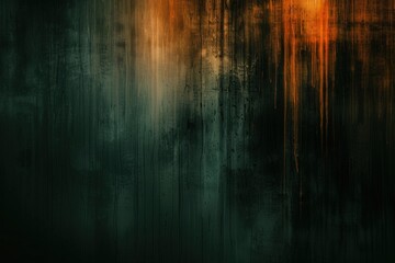 Spooky, vintage grunge background with mysterious smudges and stains in black, green, brown, and orange hues. Perfect for halloween or vintage designs