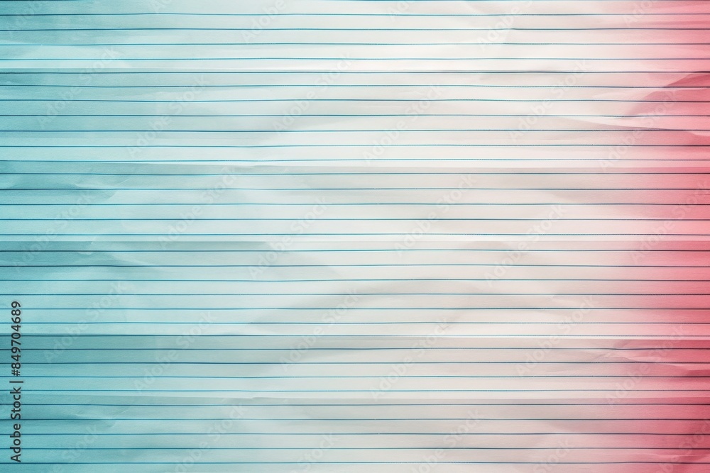 Aufkleber white crumpled lined paper texture with a blue and pink gradient, perfect for backgrounds and adding