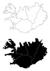 Iceland administrative maps