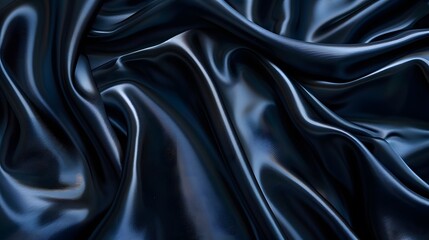 Obraz premium Black luxury fabric background with copy space. 