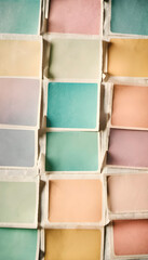 papeles de colores pastel, vintage, antiguos, tiras de papel, cuadrados vintage, anillado