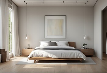  bedroom interior white Minimalistic 