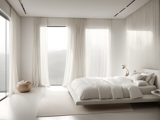  bedroom interior white Minimalistic 