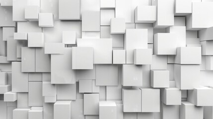 Blank abstract 3d squares