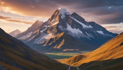 magical mountain landscape wall paper