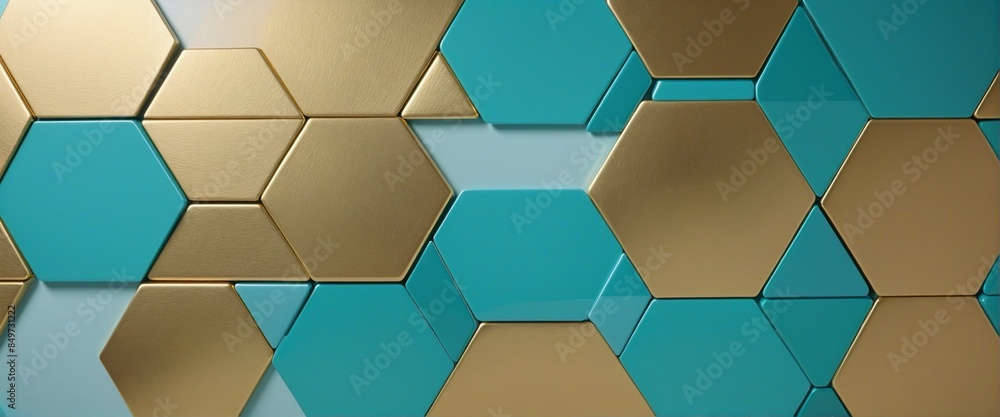 Poster abstract futuristic design with geographic shapes