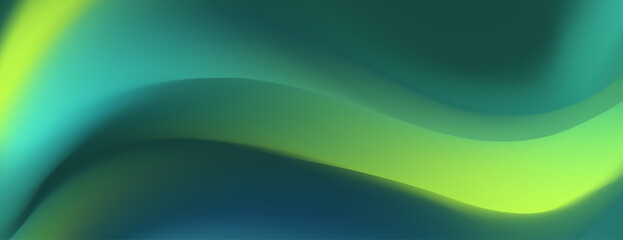 Alluring abstract mesh blur background features a captivating, blurred wave pattern in verdant hues, delivering a contemporary, attention grabbing visual asset for diverse design uses