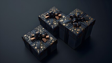 Obraz premium Black Friday gift boxes.
