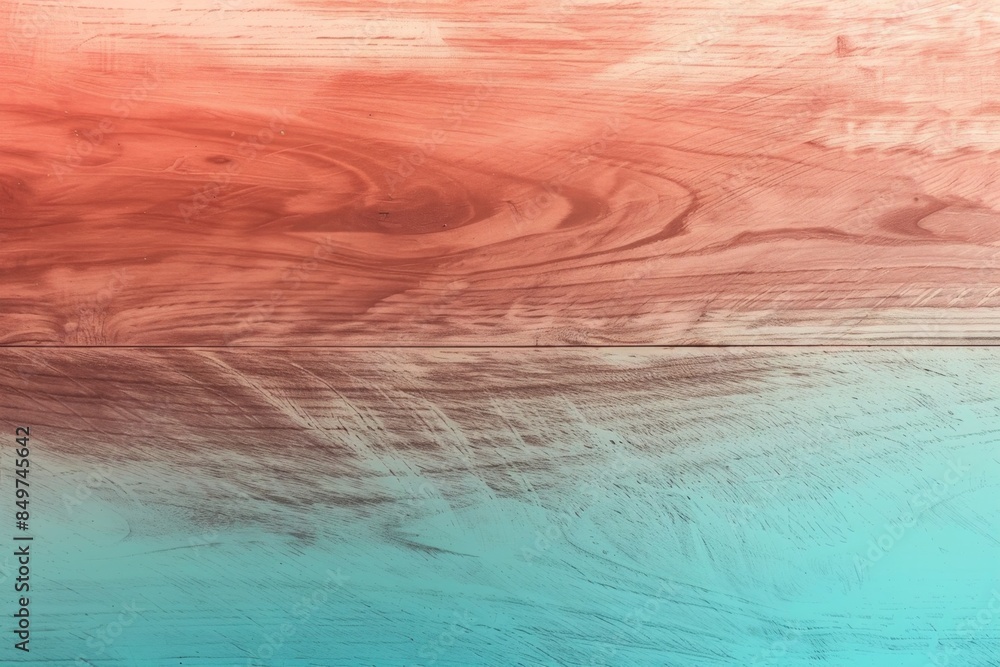 Poster painted wooden planks creating a colorful background with copy space. the woodgrain texture is visib