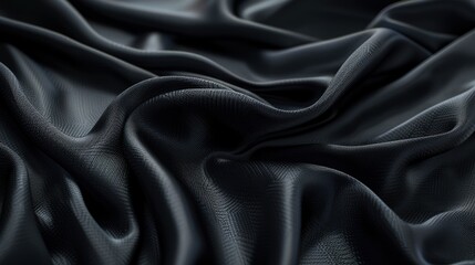 Abstract Black Fabric Texture