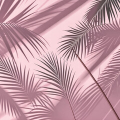 Obraz premium seamless pattern with palm leaves