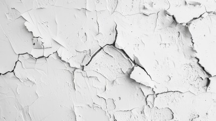 Obraz premium A detailed black and white image capturing the texture of a wall with flaking and cracked paint