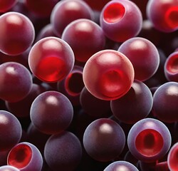 red plastic pipes, art, texture, color, light, decoration, vector, round, plastic, circles, blue