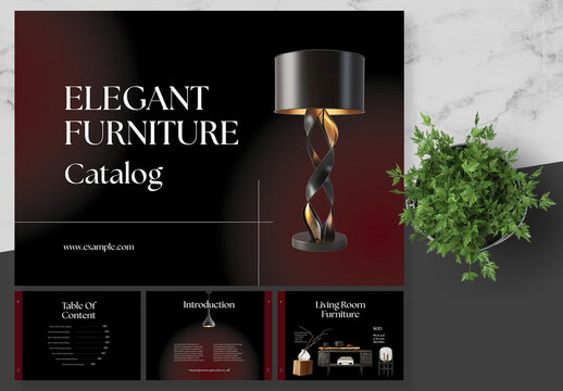 Black And Red Furniture Catalog