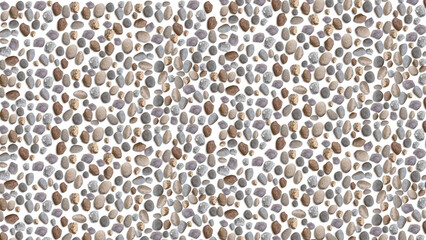 small stone, gravel isolated on transparent background, suitable for design background for nature themes