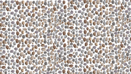 small stone, gravel isolated on transparent background, suitable for design background for nature themes