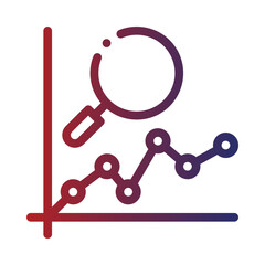 statistics gradient icon