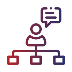 affiliate marketing gradient icon