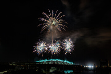 野村花火による秋の芸術花火