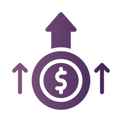 business startup flat gradient icon