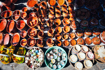 Traditional and colorful crafts in Tonalá, Mexico