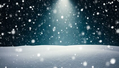 雪降る夜の背景