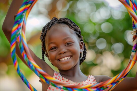 Happy smile child girl.