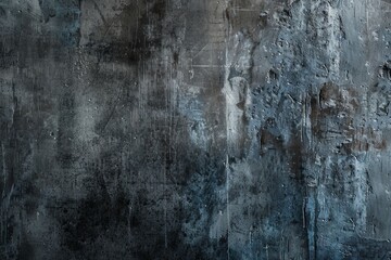 Obraz premium Dark grunge textured concrete wall with abstract design and copy space, providing a gritty and urban backdrop. The rough texture and distressed surface create a visually striking image