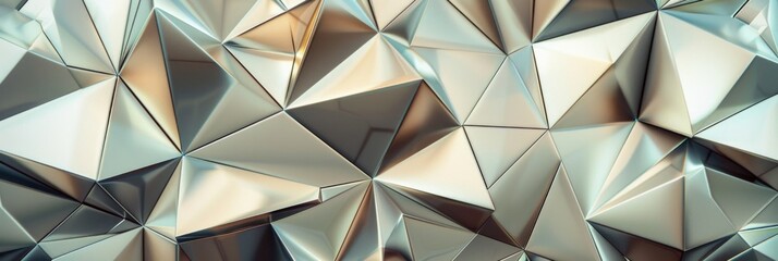 Abstract background with triangles. 3d rendering. Modern background