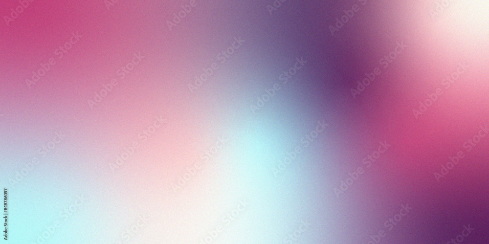 Poster vintage pink and light-blue color abstract grainy soft noise effect pattern gradient background. vin