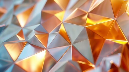 Abstract background with triangles. 3d rendering. Modern background