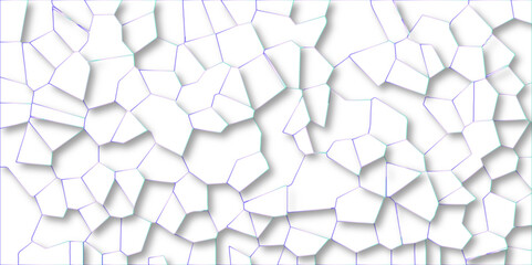 White quartz crystalized broken glass effect vector background. 3d papercut and multi-layer cutout geometric pattern on vector background. broken stained glass green lines geometric pattern.