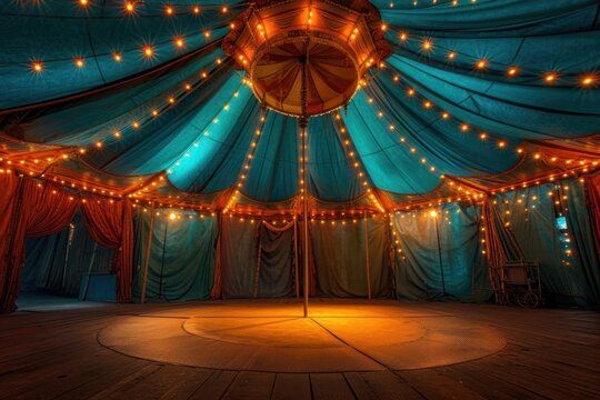 Circus lighting tent architecture circus stage illuminated.