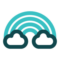 rainbow icon for illustration
