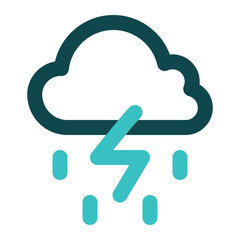 storm icon for illustration