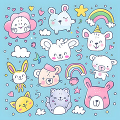 cartoon illustrator card or background .