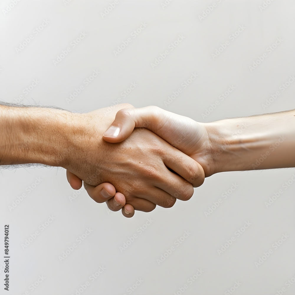 Wall mural Image of a hand shaking hands