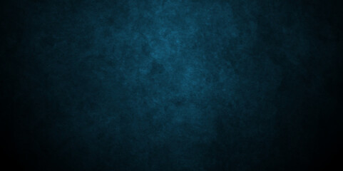 Fototapeta premium Dark black and blue marble stone grunge cement smooth gradient wall backdrop texture background with high resolution. Old wall texture cement background abstract dark blue color design.