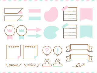 バナー・リボン・ラベルのあしらいセット