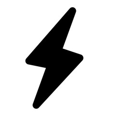 thunder icon for illustration