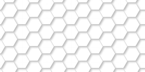 Vector White Hexagonal Background. Luxury White Pattern. Vector Illustration. 3D Futuristic abstract honeycomb mosaic white background. geometric mesh cell texture. modern futuristic wallpaper.