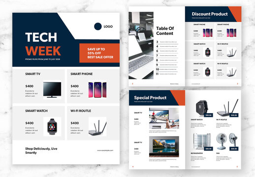 Blue and Orange Electronic Catalog
