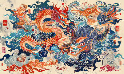 cartoon illustrator card or background .