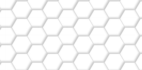 Vector White Hexagonal Background. Luxury White Pattern. Vector Illustration. 3D Futuristic abstract honeycomb mosaic white background. geometric mesh cell texture. modern futuristic wallpaper.