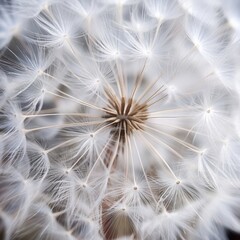 Close Up View of a Dandelion Seed Head