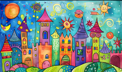 cartoon illustrator card or background .