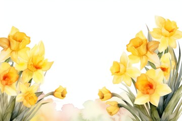 Daffodils flower plant inflorescence.