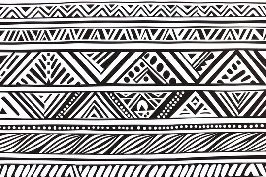 African tribal pattern backgrounds creativity monochrome.
